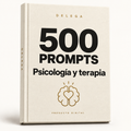 500 prompts · Psicología y terapia — DELEGA, producto digital